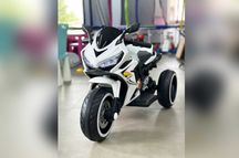 Дитячий електромотоцикл SPOKO SP-518 білий, электромотоцикл детский