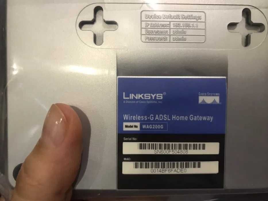 router Linksys WAG200G