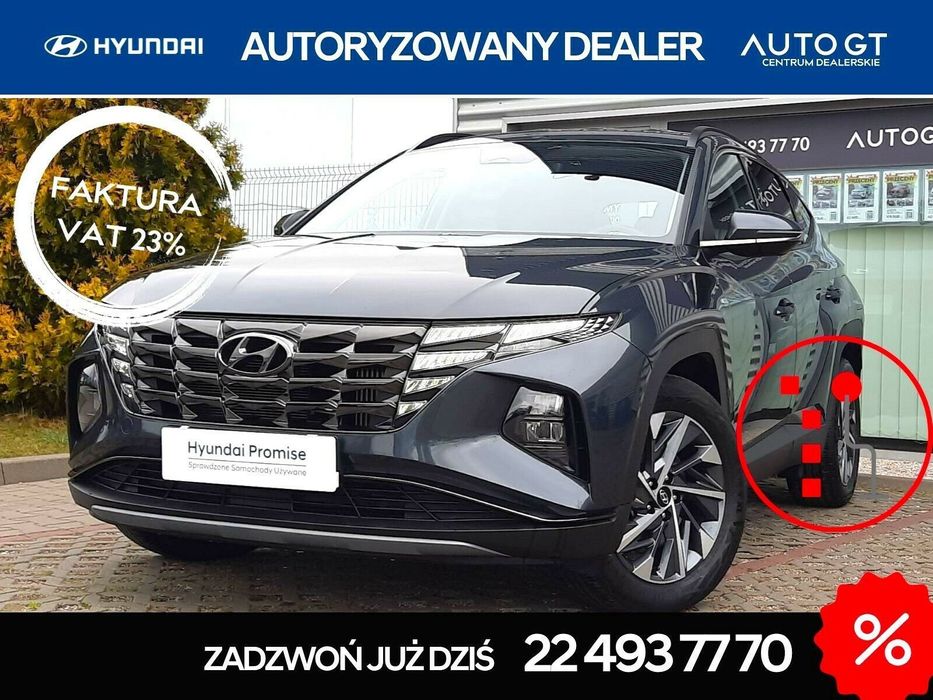 Hyundai Tucson 1.6 T-Benzyna 150KM-48V,DCT,Smart+Led,Faktura 23%,Salon PL