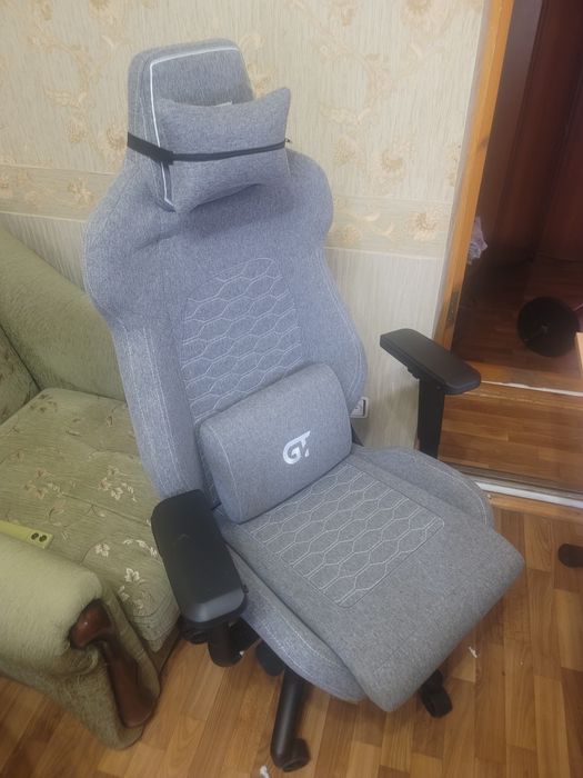 Новое кресло геймерское GT Racer X-8702 Fabric Gray