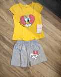 Komplet z Daisy Duck na lato 9-12msc