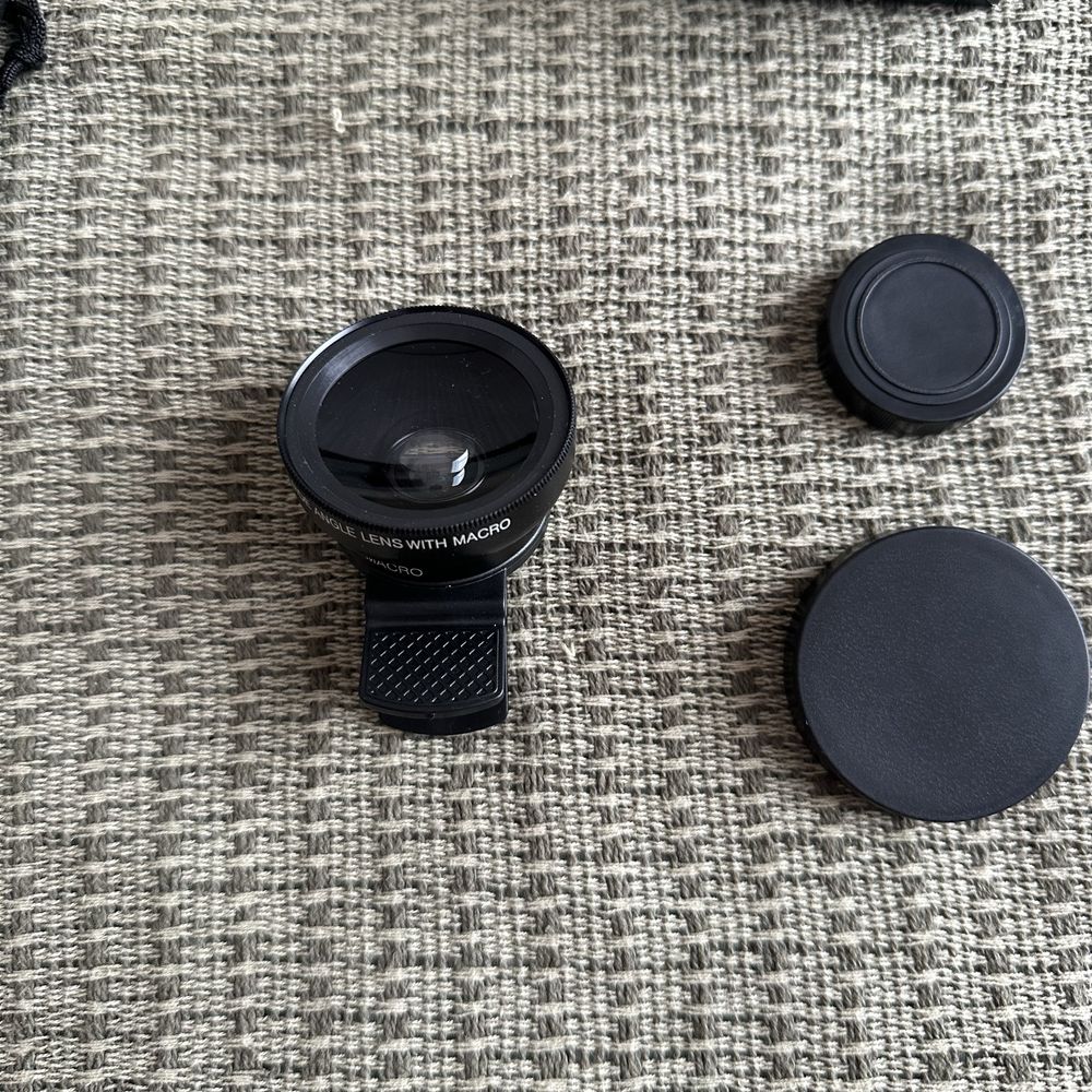 Макролінза для телефона 2 в 1 - 0,45X Phone Lens широкоугольный