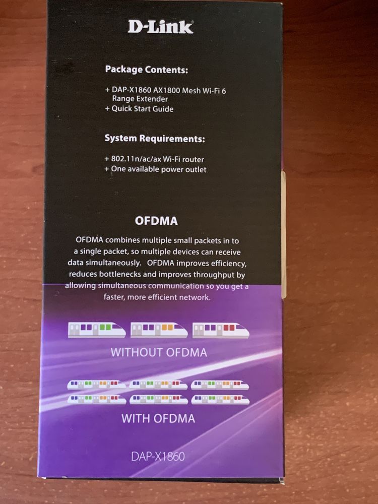 Range Extender D-LINK Wireless-AX 1800Mbit Gigabit Mesh Wi-Fi 6