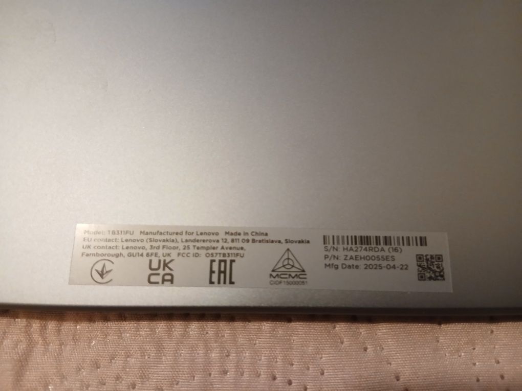 Tablet Lenovo TB311FU