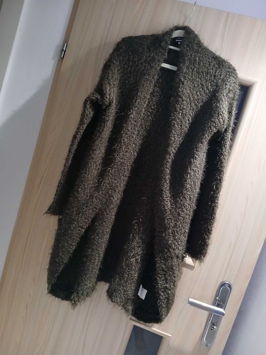 sweter długi khaki L