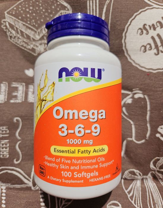 Now Foods омега-3-6-9 omega 3 6 9 олія льону примули гарбуза 100 250