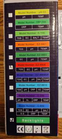Miernik tester jakosciI WODY 4W1 EZ-9908 pH/EC/TDS/TEMP model