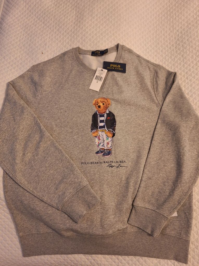 Polo Ralph Lauren bluza męska z misiem XL Oryginał