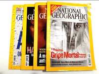 Lote de 4 Revistas National Geographic Portugal