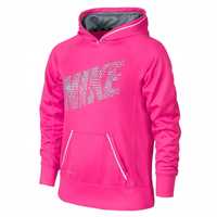 AF9833 Nike bluza z kapturem neonowy róż 156-166 cm XL