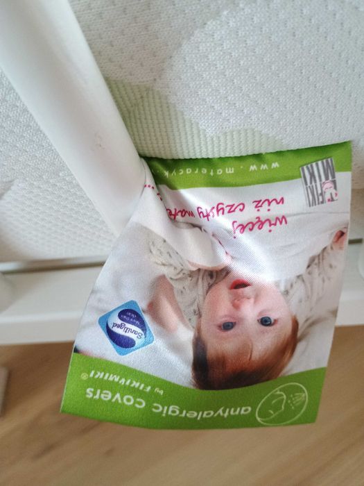 Łóżeczko drewniane dziecięce niemowlęce Marsell Klupś 120x60 + materac