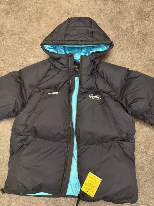 Corteiz Elitework Puffer Jacket Blue