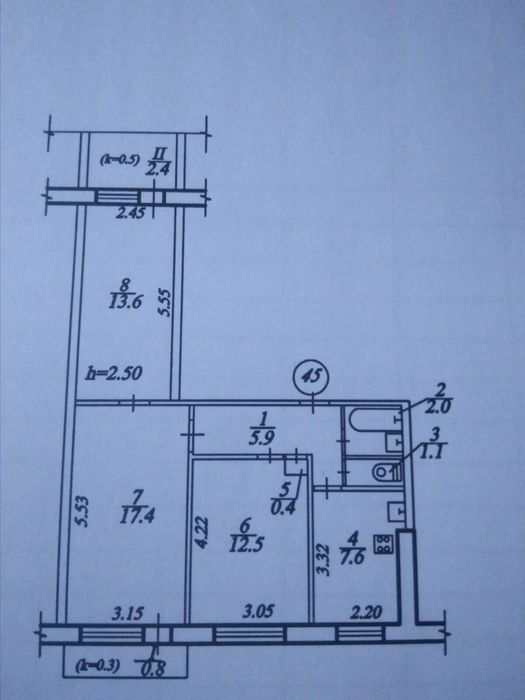 Продам 3хком.на пр.Слобожанском 3/9эт.,35000у.е.