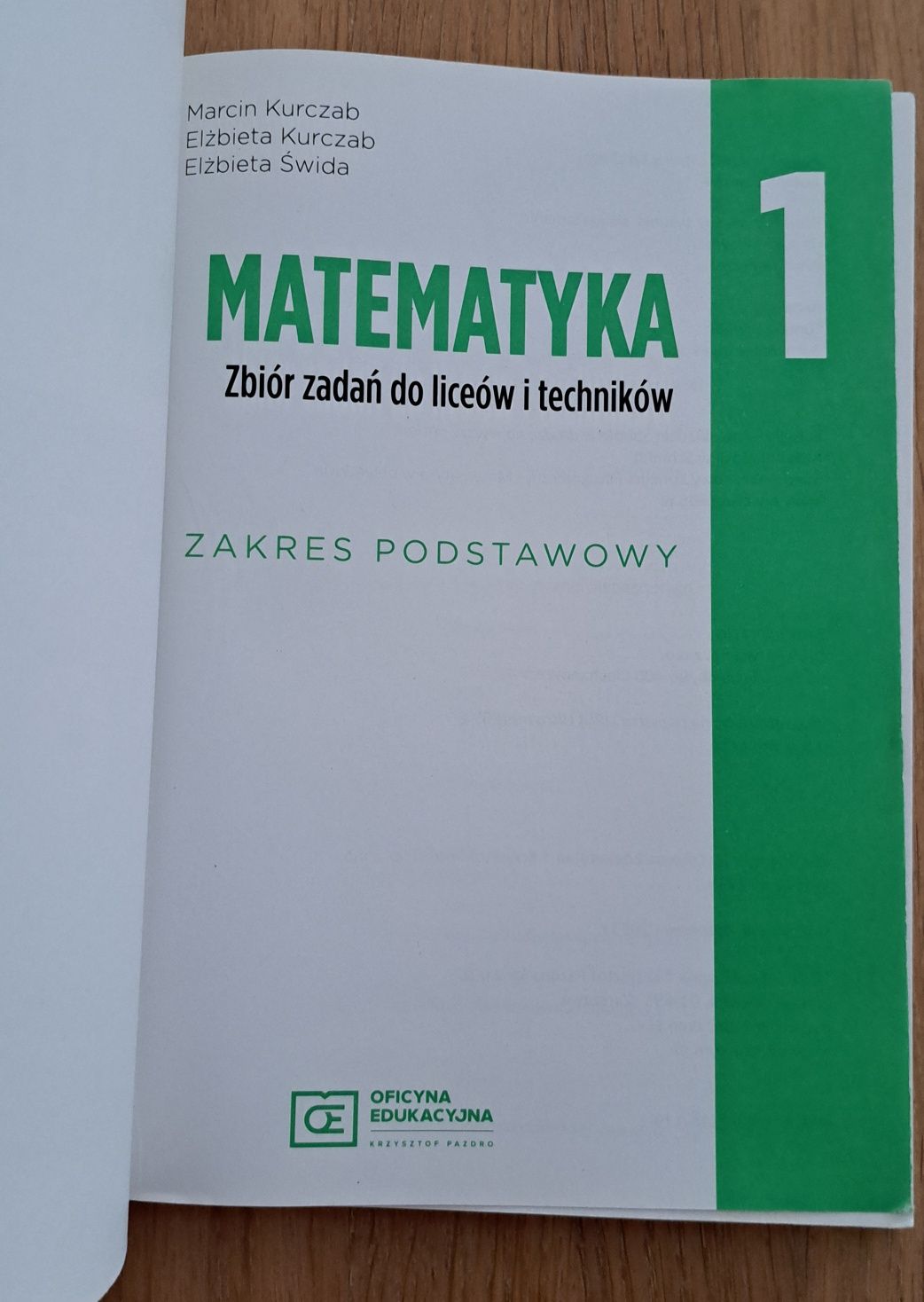 Matematyka zbiór zadań 1 Oficyna Edukacyjna