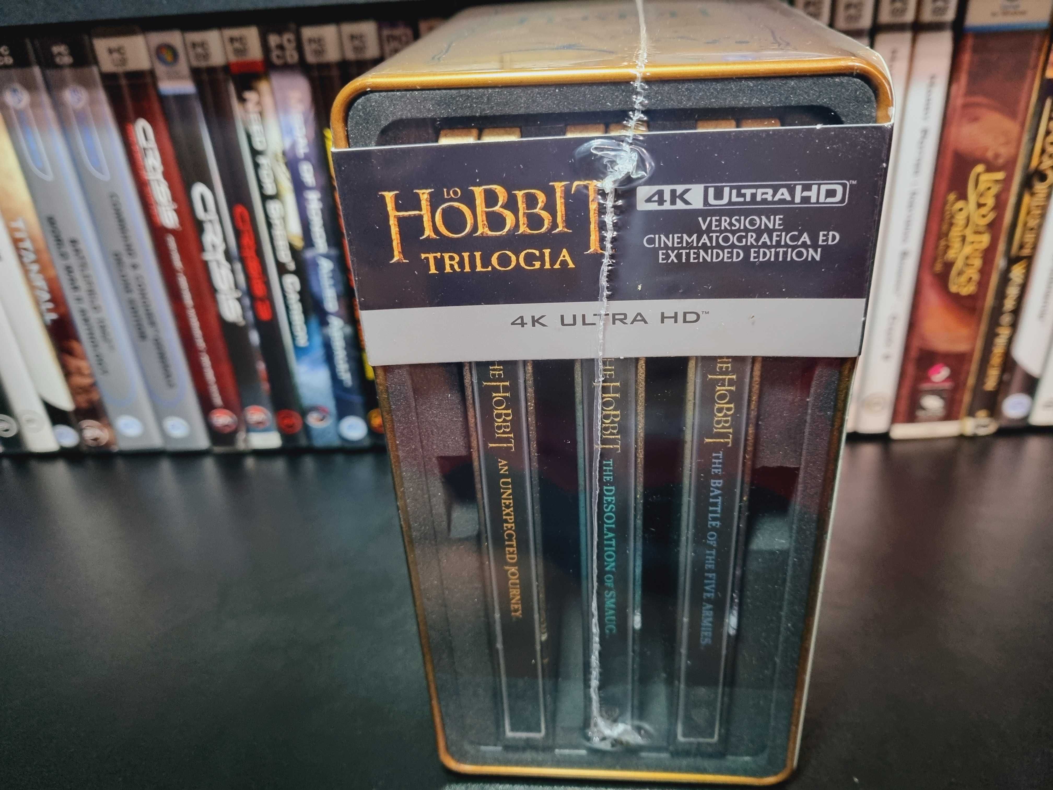 Hobbit 1-3 [6 Blu-ray 4K] Trylogia Steelbook Edycja Kolekcjonerska PL
