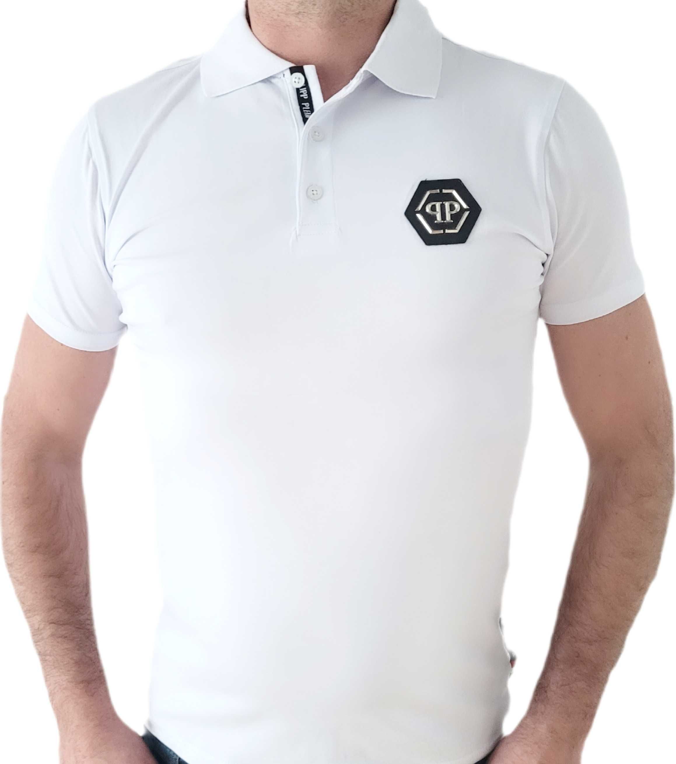 Philipp Plein Koszulka Polo Męskie S-XXL biała