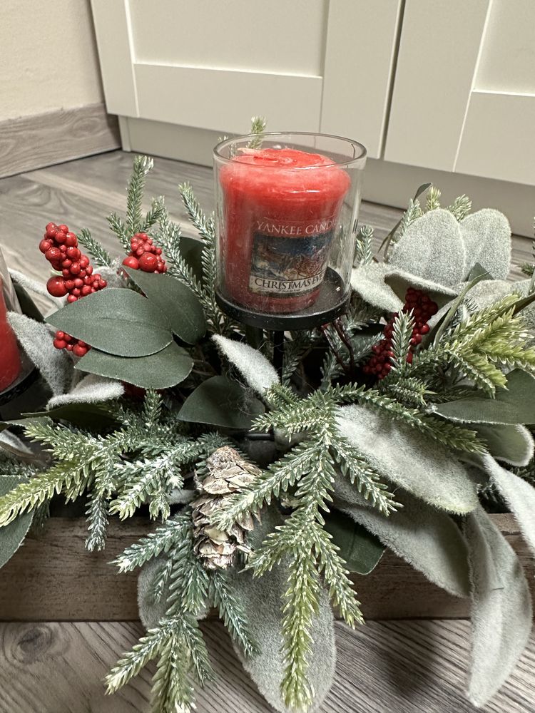 Stroik świąteczny / świecznik yanklee candle