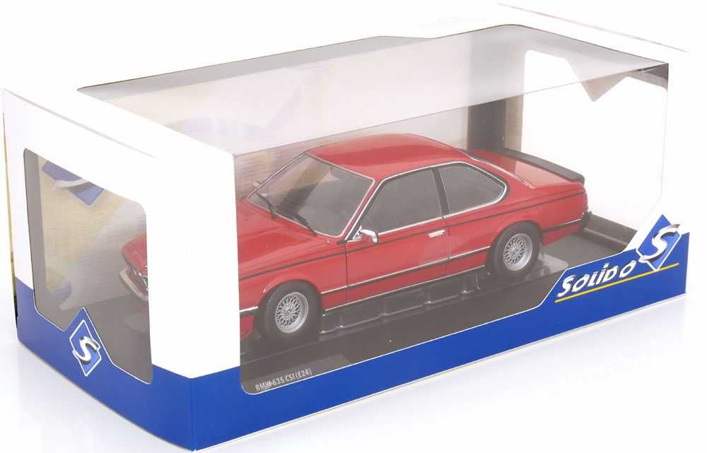 Model 1:18 Solido BMW 635 CSI (E24) 1984 henna red