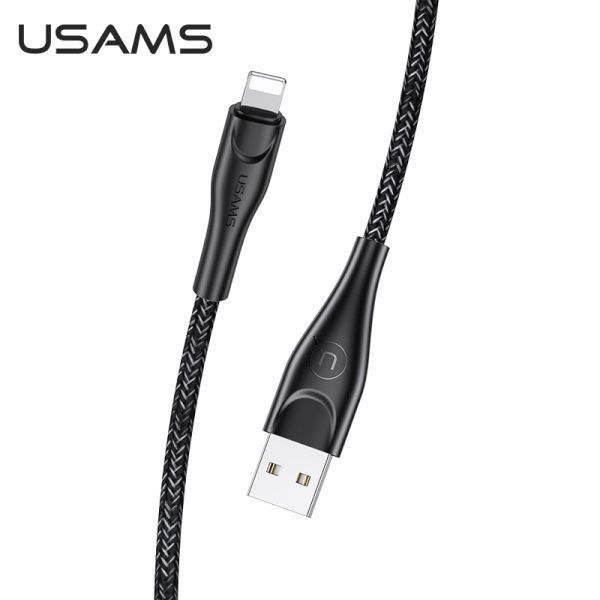 Kabel USB Usams U41 Lightning 3M 2A - Czarny, Fast Charge