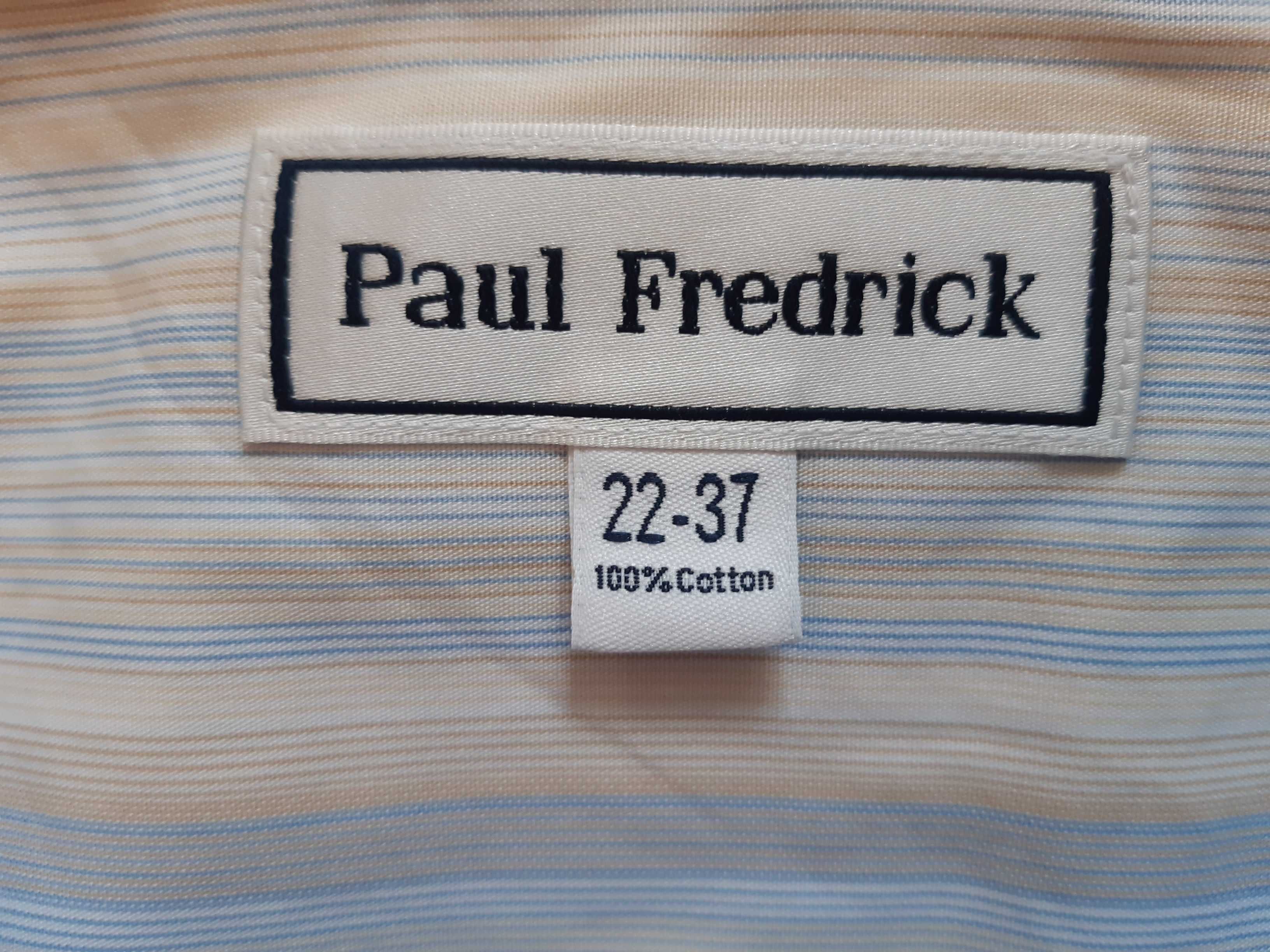Nowa elegancka koszula Paul Fredrick z długim rękawem w rozmiarze 9XL