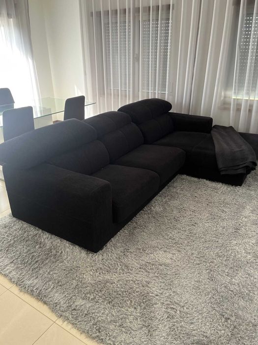 Sofa de 3 lugares com chaise direita 2.75m
