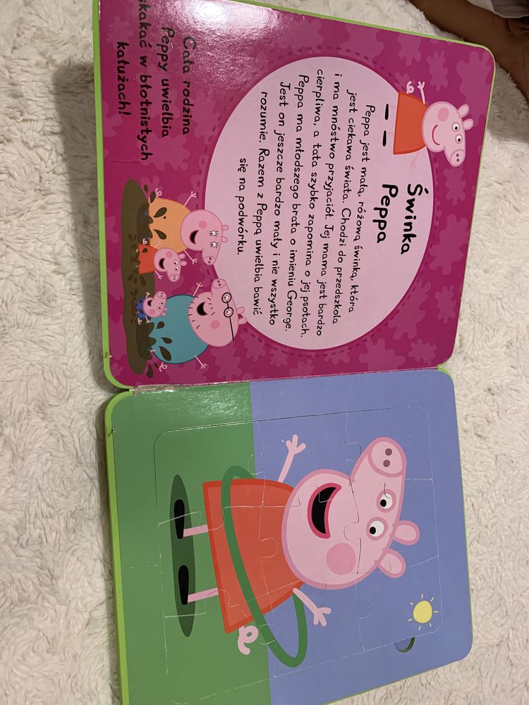 Zestaw książeczek książeczki Świnka Peppa Puzzle okienka