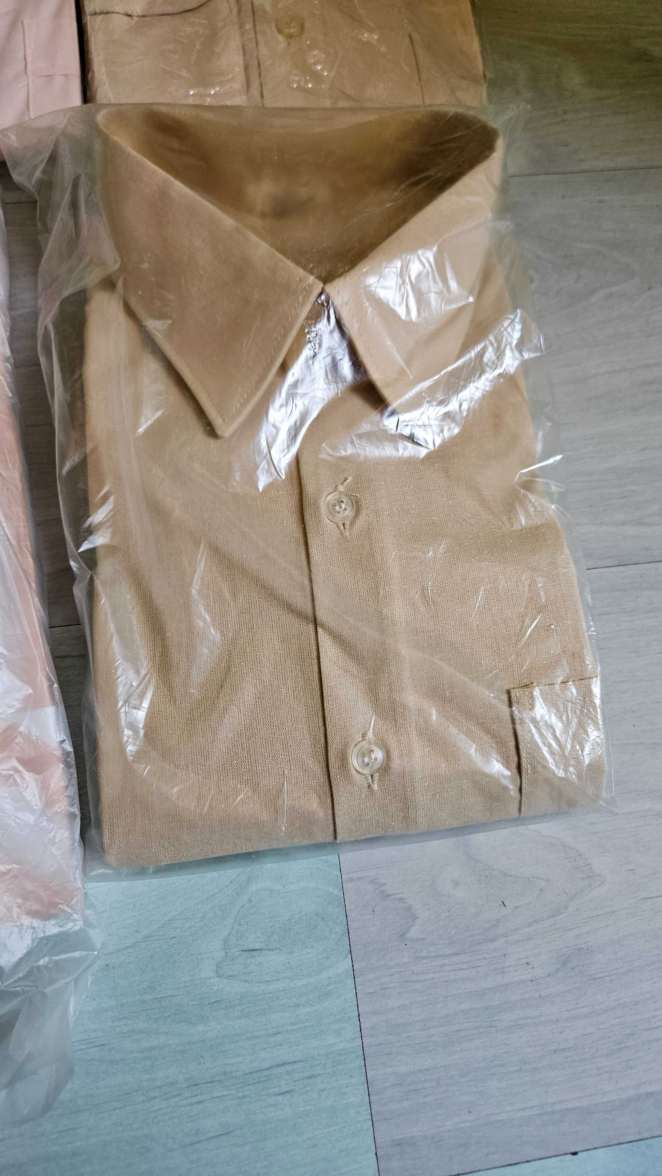 4 koszule PRL nowe fabrycznie zapakowane