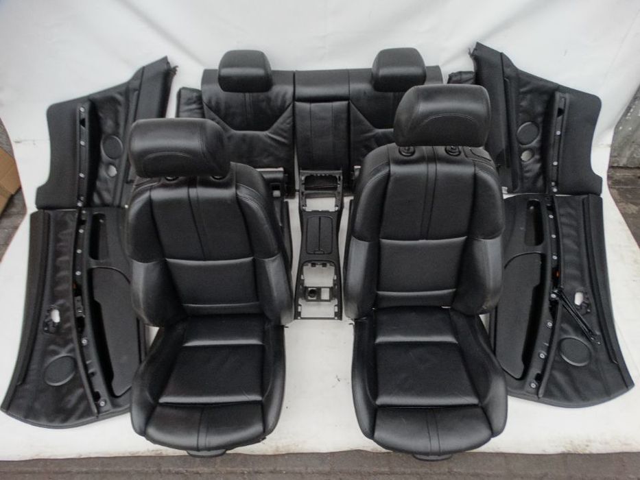 FOTEL LEWY PRAWY KANAPA BOCZEK WNĘTRZE BMW E92 M3 SKÓRA F-VAT