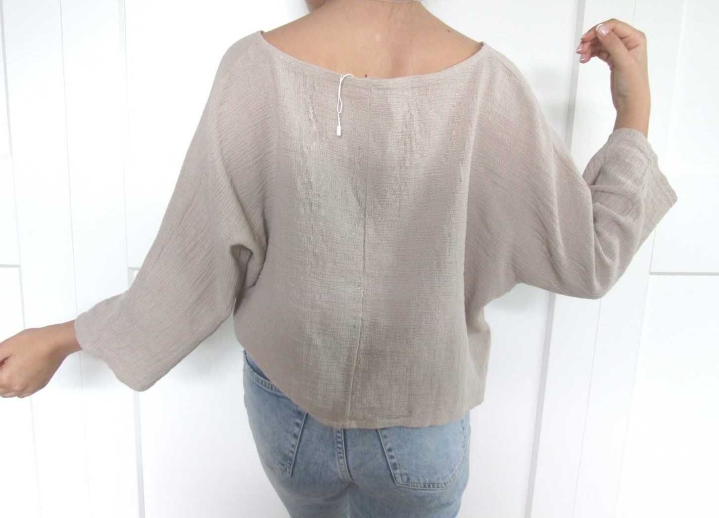 Alexandre Laurent bluzka oversize bawełna vintage S M L uniwersalna
