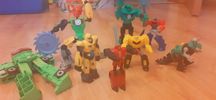 Komplet figurki Transformers ruchome elementy, do składania