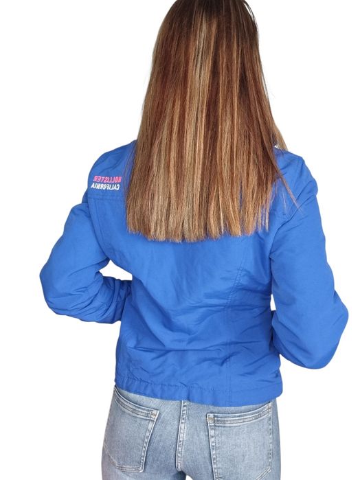 Kobaltowa kurtka Hollister rozmiar S/M 36/38