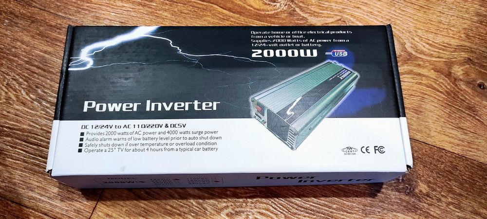 Інвертор 12В/220 Вольт, потужність 2000 Вт