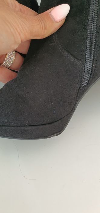 Kozaki zamszowe szpilka wygodne