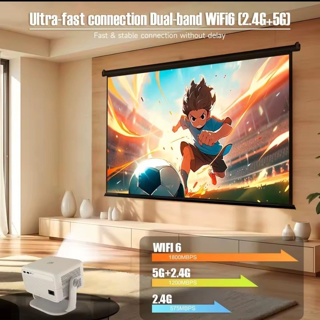 Projektor L018 Magcubic/ 650 lm WI-FI, 4K/ Android 11/Auto Focus/ z PL