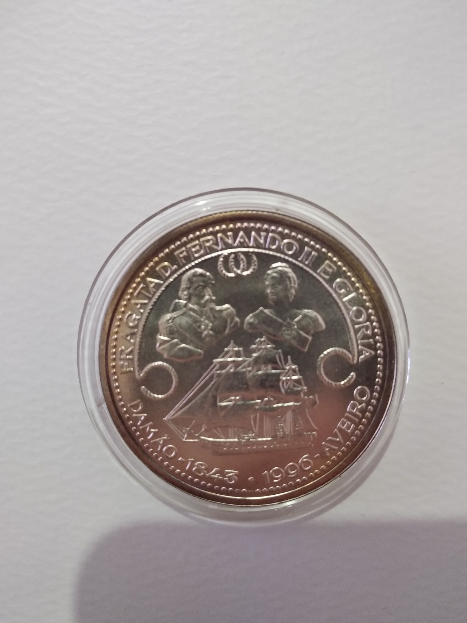 1000 escudos república portuguesa D. Fernando II 1843/1996