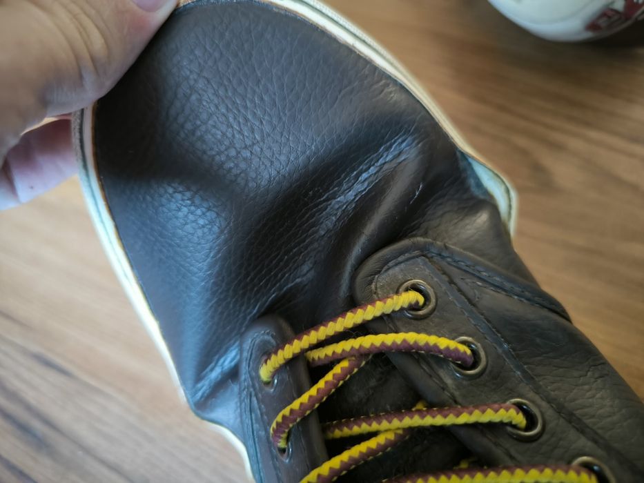 Vans trampki skate męskie skórzane ciemny brąz 43 półbuty