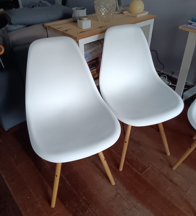 Conjunto 4 cadeiras brancas, Sklum