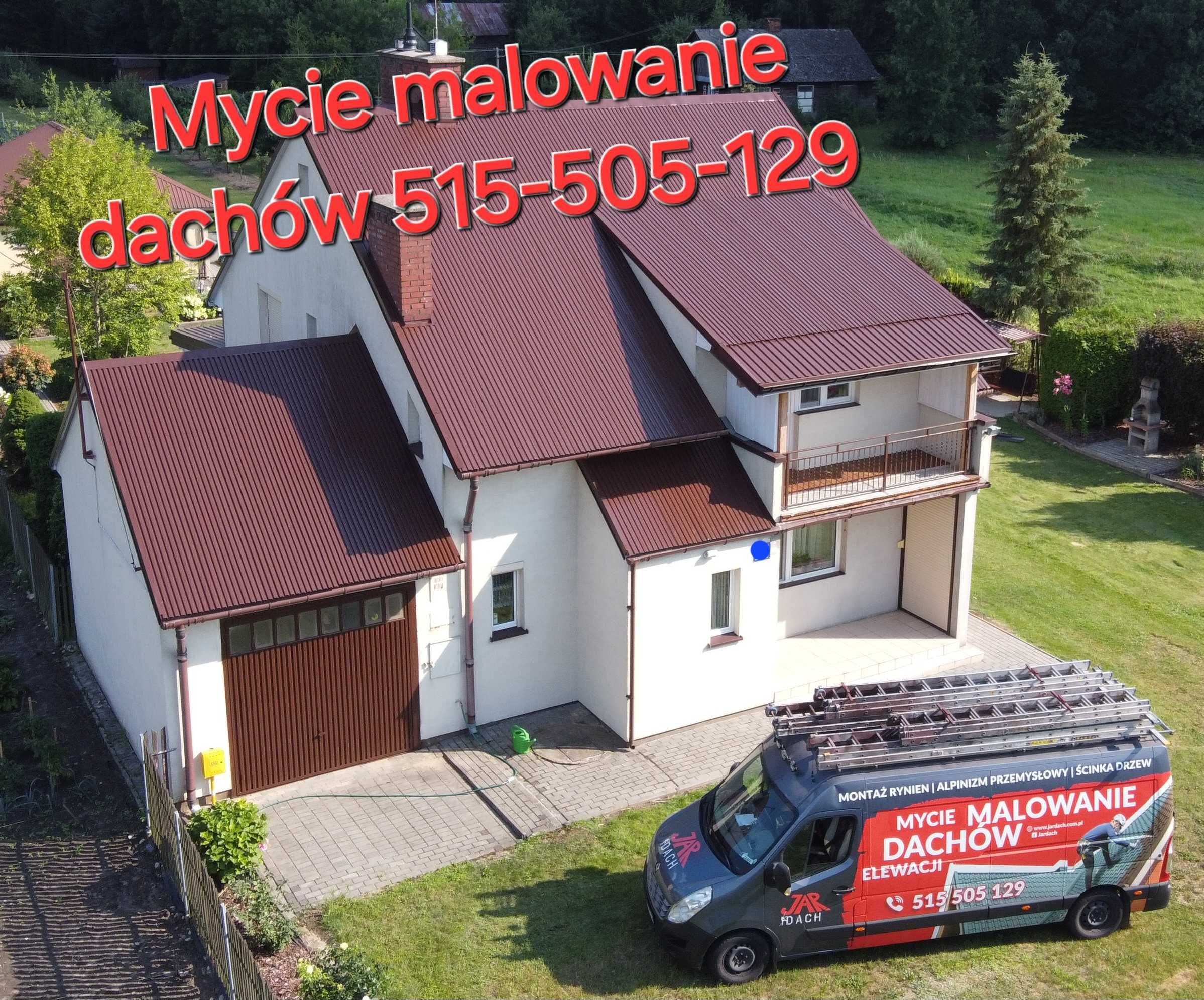 Malowanie mycie dachów, prace wysokościowe