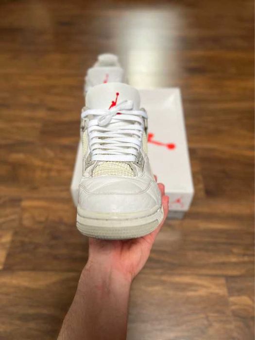 "Buty koszykówki "Jordan_4_Retro_Tech_White_Oreo_Roz.41