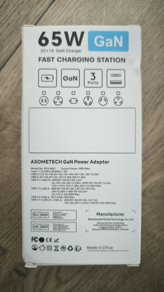 Ładowarka 65W Asometech