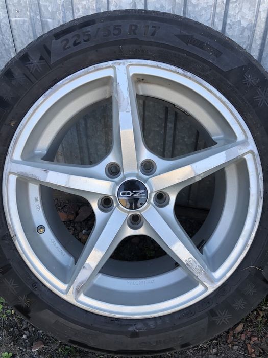 Alufelgi 5x112 R17 komplet z oponami zimowymi