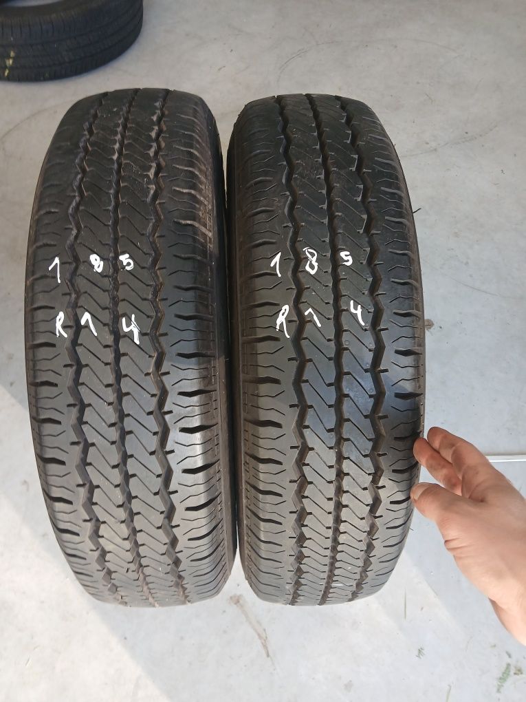 2 pneus 185 r14C hankook