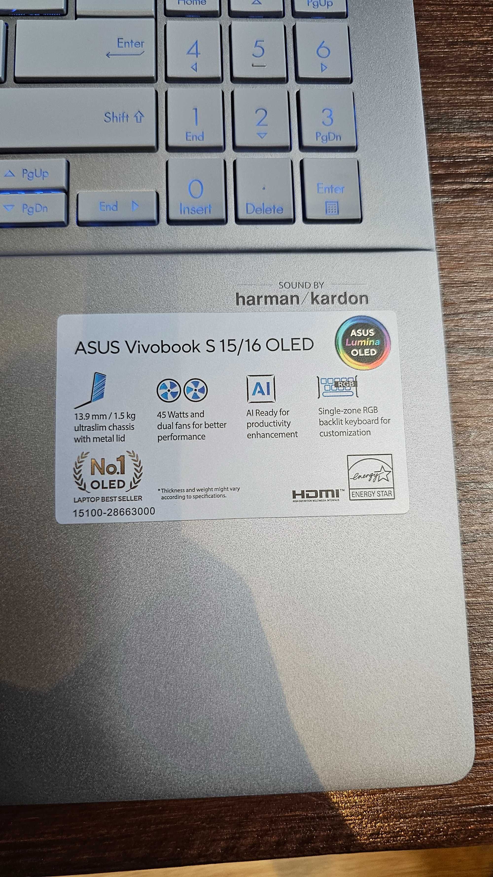 NOWY Laptop Asus Vivobook S 16 S5606MA-MX013W GWARANCJA 2 LATA