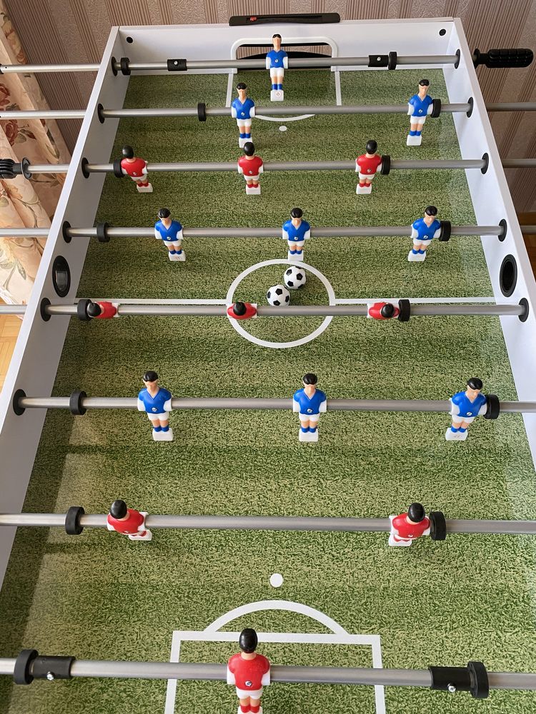 NOWYStół do gier 4 w 1: Piłkarzyki, Bilard, Tenis, Cymbergaj (Krakpol)