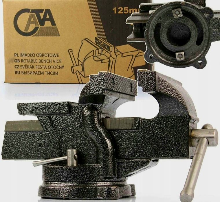 Imadło ślusarskie obrotowe 125 mm