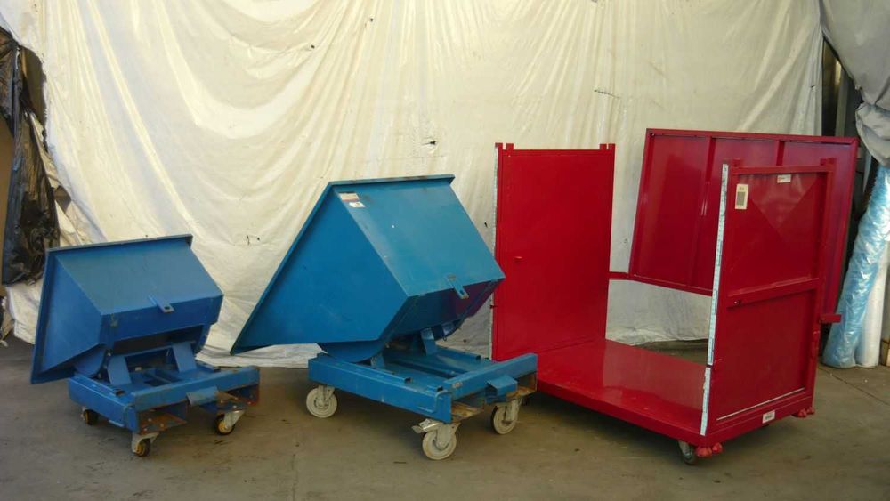 Koleba kontener samowyładowczy wozidło do wózka widłowego wózek