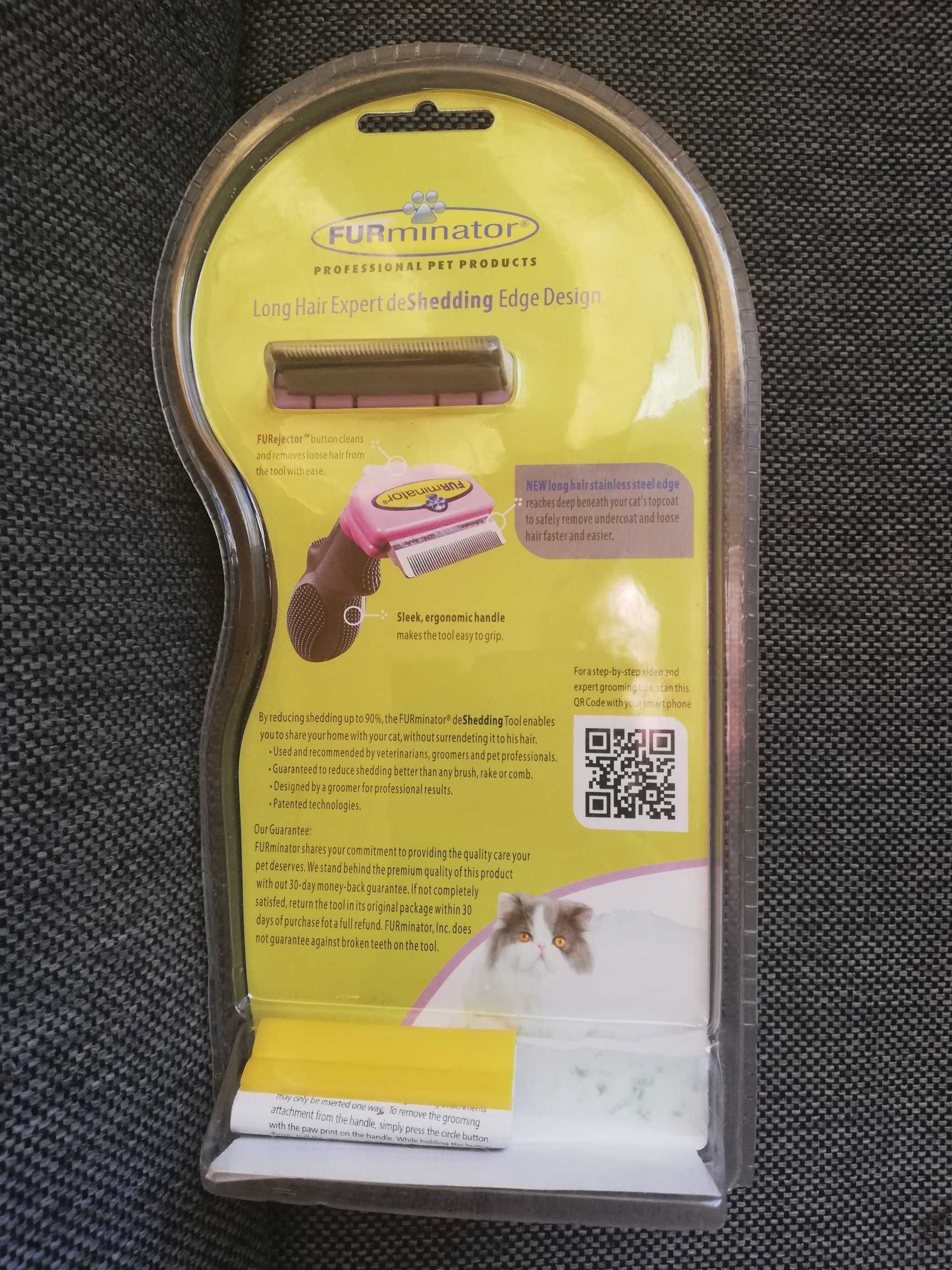 Furminator dla kota rozm. S waga 4.5kg-7kg Krótka sierść NOWY