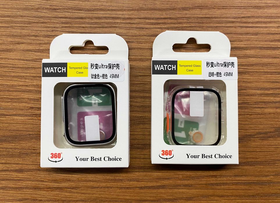 Capa 360º com película Apple Watch 38mm/40mm/41mm/42/44mm/45mm/46/49mm