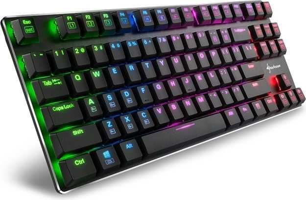 mechaniczna klawiatura niski profil Sharkoon PureWriter TKL Kailh Red