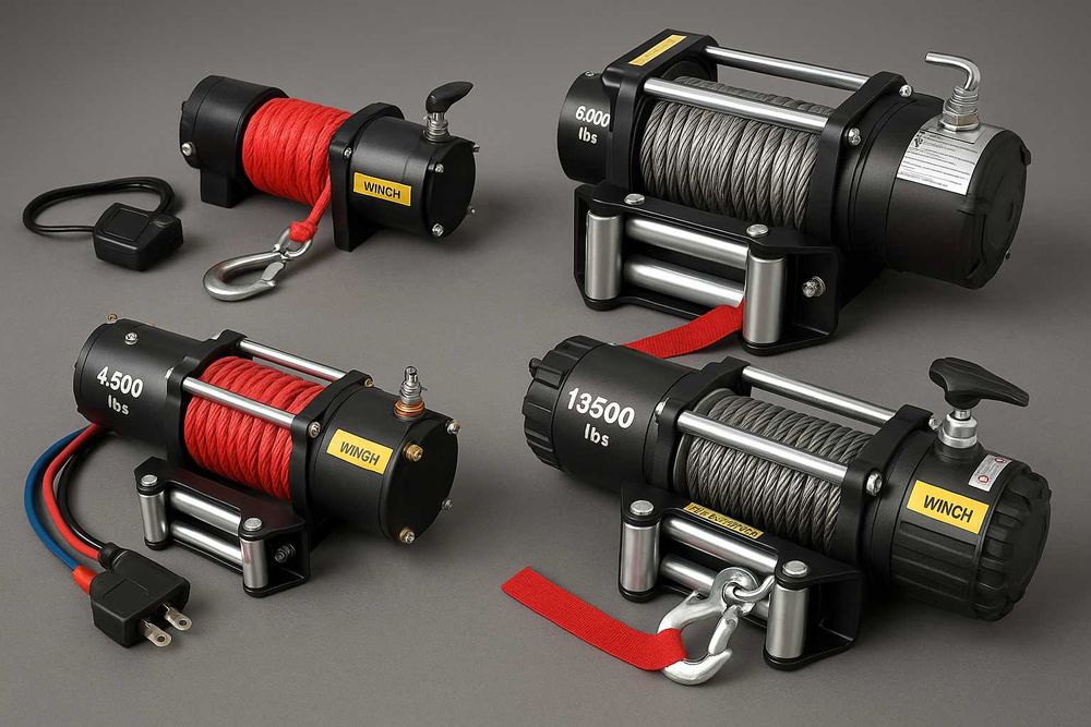 Guinchos 13500LBS - 12V – Jipes TT e resgate, reboques, tratores